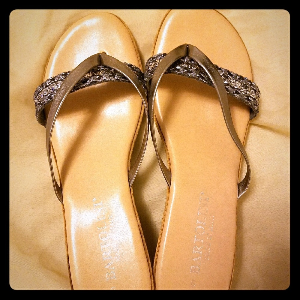 Ice Blue & Silver Bartolini Wedge Sandal
